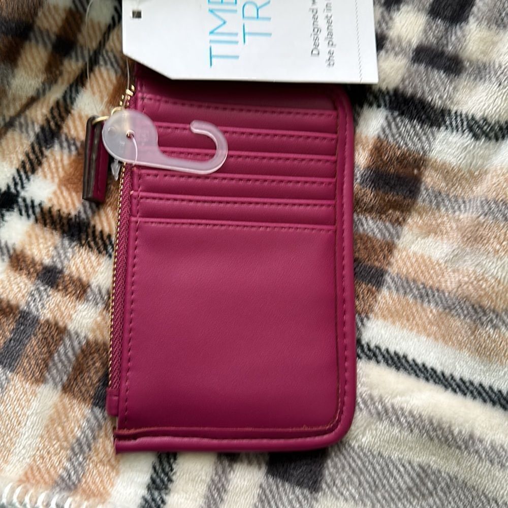 Women’s Maroon Coin Pouch - Picture 2 of 3